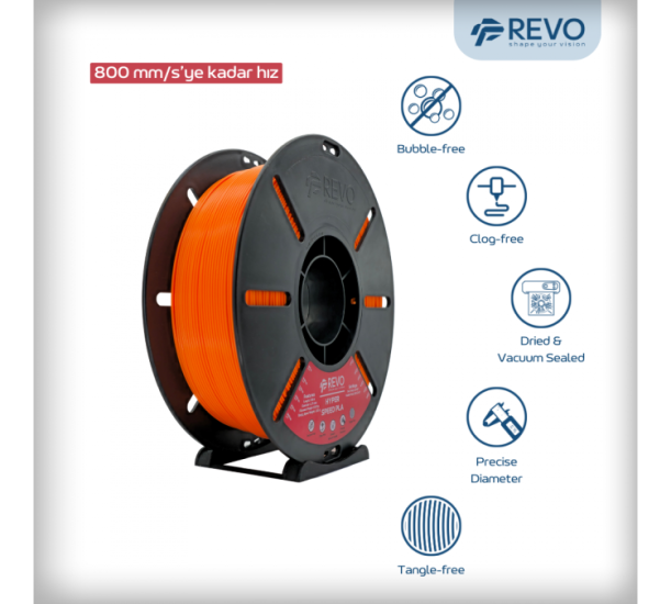 RevoFilament Hyper Speed PLA TURUNCU 1,75mm-1Kg