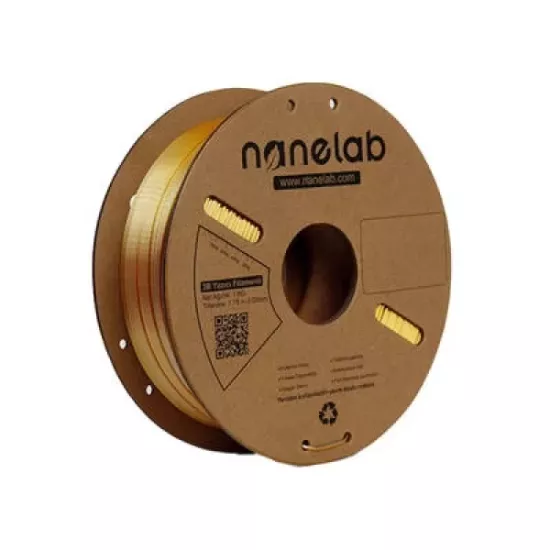 Nanelab Çift Renkli Silk PLA Filament - Altın-Gümüş - 1.75mm - 1Kg