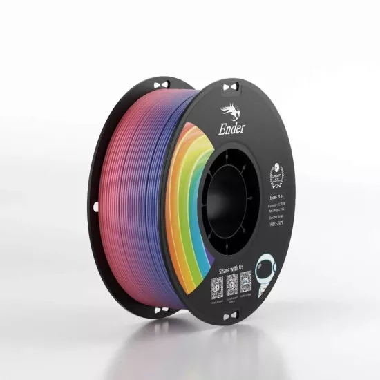 Creality Ender PLA+ Rainbow Filament 1.75mm 1Kg