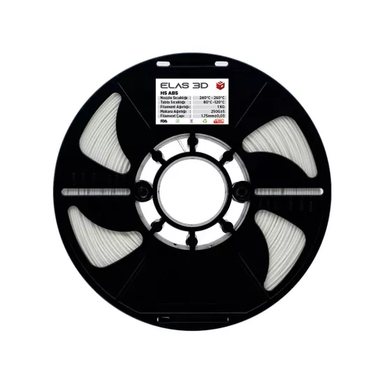 Elas 3D Sarı HS ABS 1.75mm 1KG