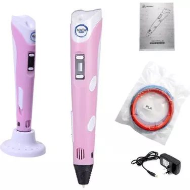 3D Pen-Kalem - Pembe - Full Set
