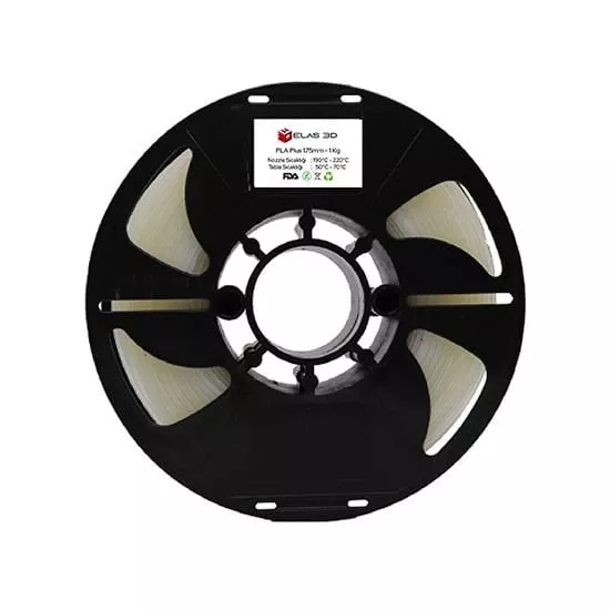 Elas 1.75mm Şeffaf Pet-G  Filament 1KG