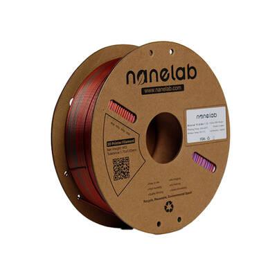 Nanelab Çift Renkli Silk PLA Filament - Siyah-Gül Kırmızısı - 1.75mm - 1Kg